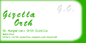 gizella orth business card